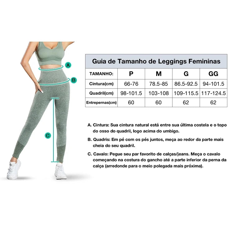 Calça Legging Feminina Fitness para Academia – Conforto e Estilo