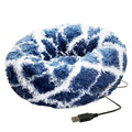 Cama Redonda de Pelúcia com Aquecimento USB – Conforto Premium para Cães e Gatos