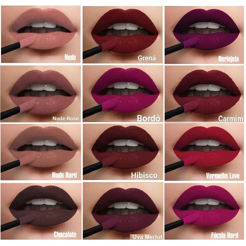 Batom Líquido Matte Mahav – Toque Aveludado e Cores Intensas