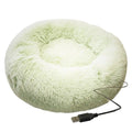 Cama Redonda de Pelúcia com Aquecimento USB – Conforto Premium para Cães e Gatos