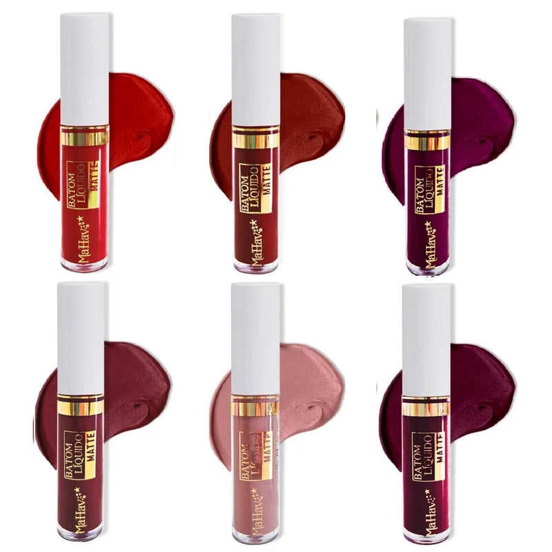 Batom Líquido Matte Mahav – Toque Aveludado e Cores Intensas